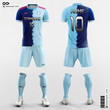 Blue Split Soccer Jersey for Club