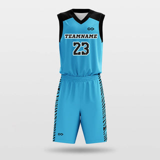 Blue Basketball Jersey Set