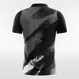 Black Men's Team Soccer Jersey Design