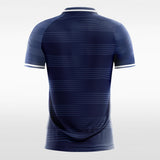 Custom Navy Blue Stripe Sublimated Soccer Jersey for Team