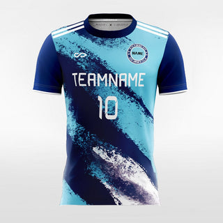 Blue Windy Sand Soccer Jersey