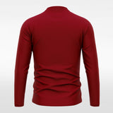 red soccer zip sweatershirts