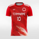 Red Windy Sand Soccer Jersey