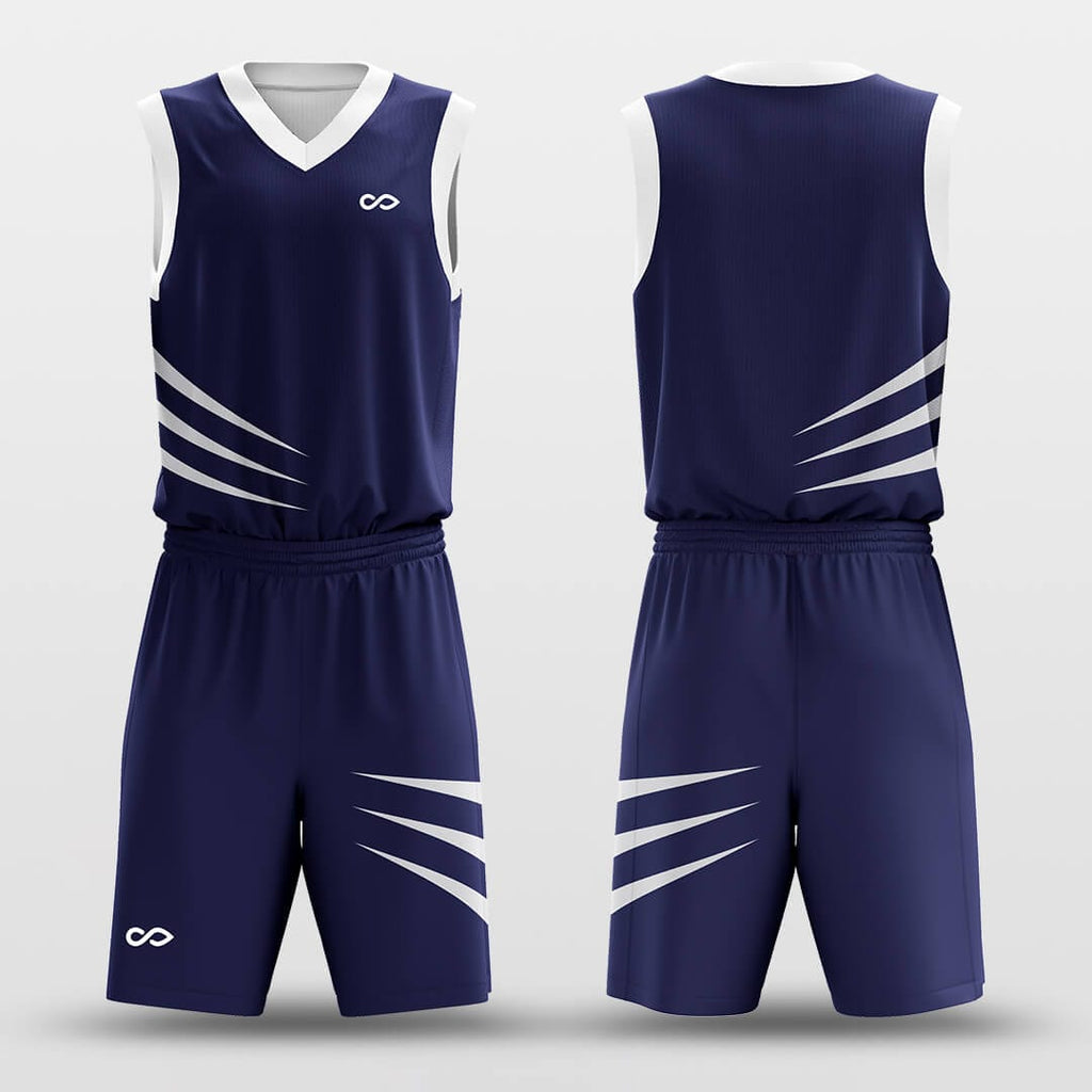custom basketball jersey navy blue
