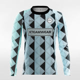 Checkerboard - Customized Men's Sublimated Long Sleeve Soccer Jersey