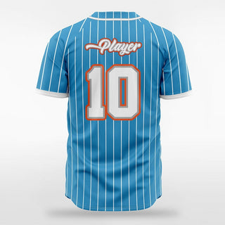 Blue Custom Baseball Jersey