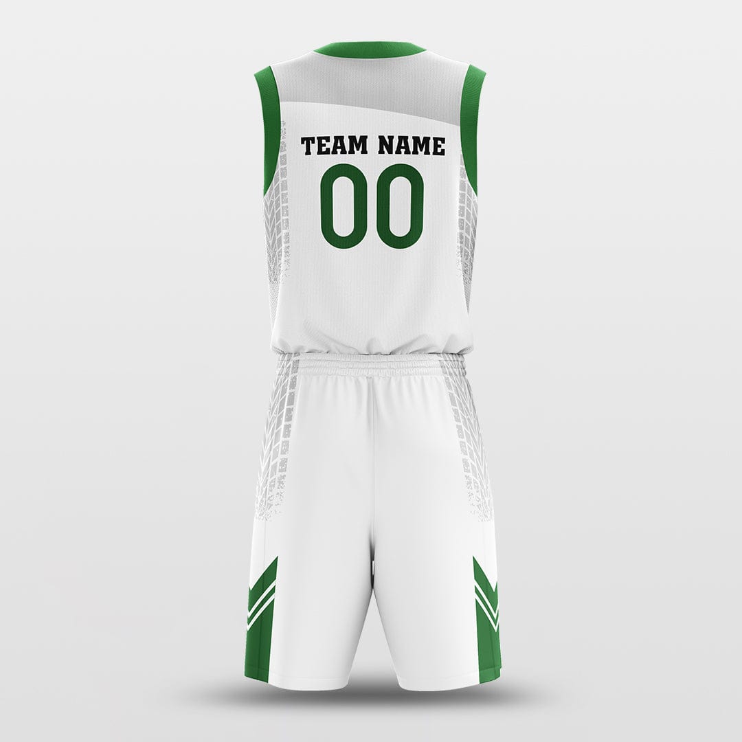 Cikers Sports CLASSIC14 - Customized Sublimated Basketball Set White / XL