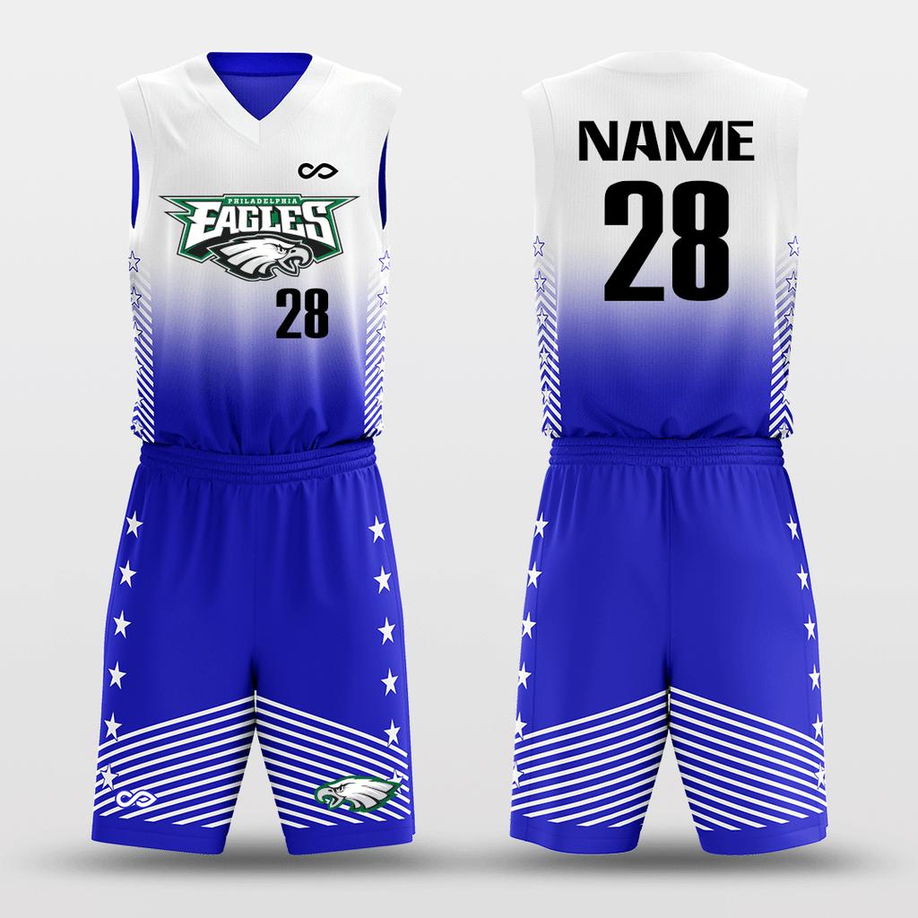 Eagles Custom Dye Sublimated Basketball Jersey