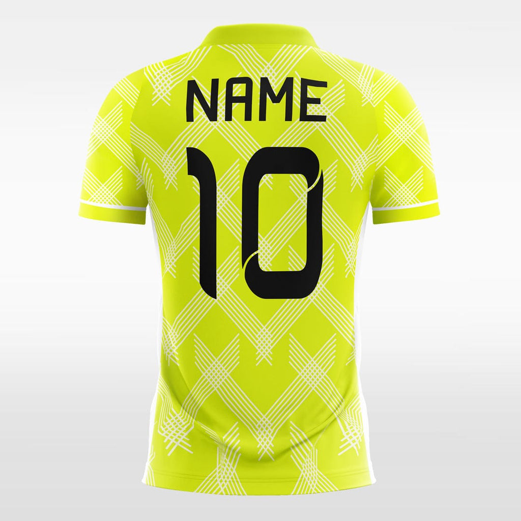 Green Fluorescent Sublimated Soccer Jersey