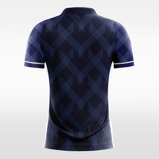 Navy Blue Men's Team Soccer Jersey Design