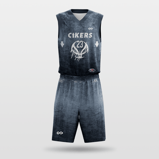 Navy Custom Basketball Uniform