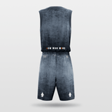 Navy Sublimated Basketball Uniform