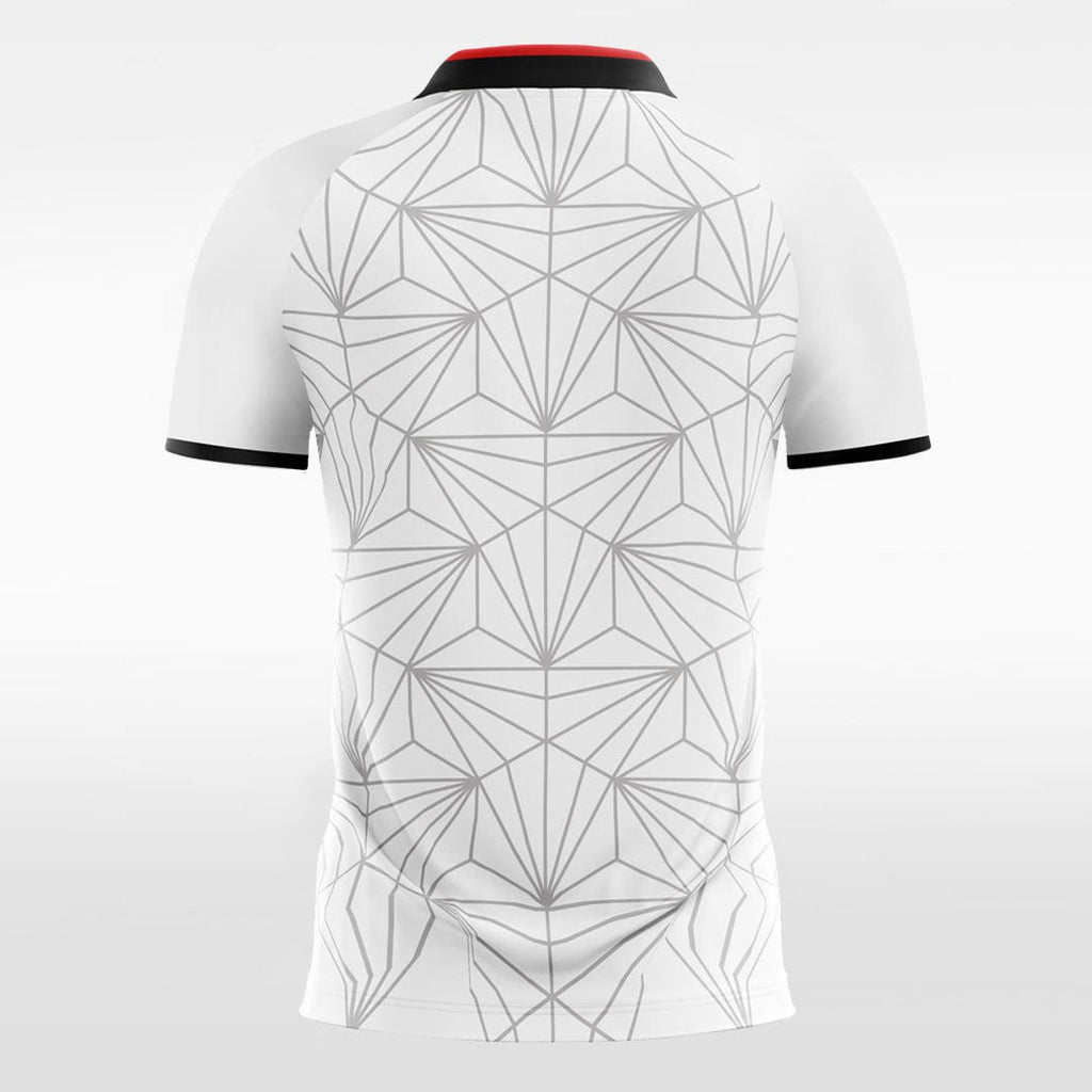 Custom Red & White Men's Sublimated Soccer Jersey