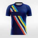 Custom Blue Rainbow Soccer Jersey