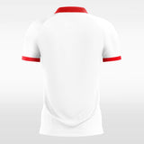 Custom Sublimated White Soccer Jersey Design