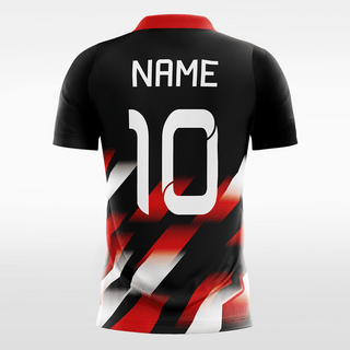 Custom Red and Black Soccer Jerseys