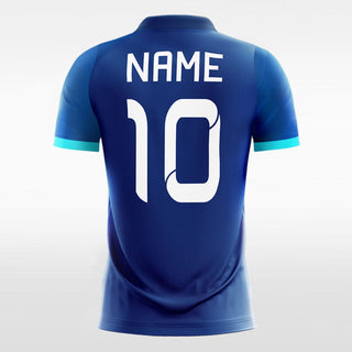 Custom Blue Men's Sublimated Soccer Jersey