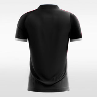 Black Men's Team Soccer Jersey Design