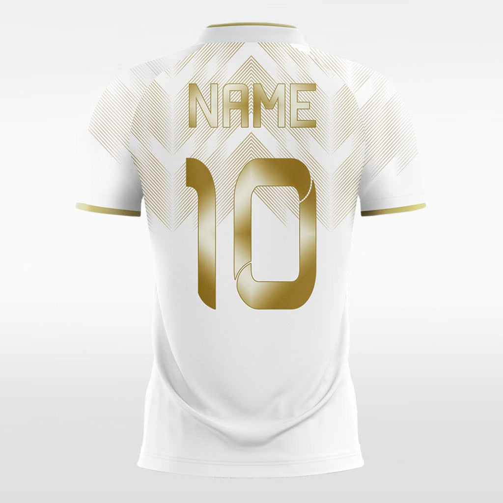 sublimation white gold jersey design