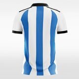 White and Blue Soccer Jerseys Custom Sublimated