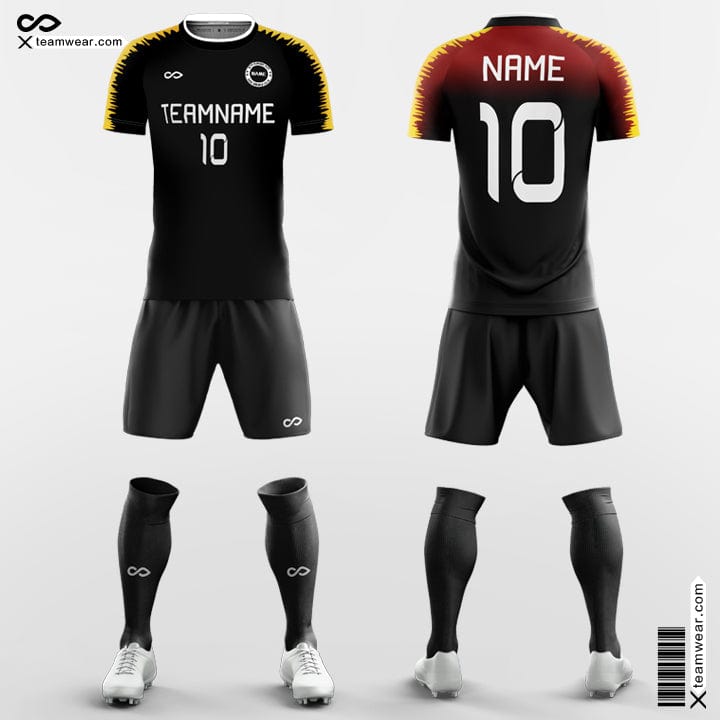 Black Soccer Jerseys/Shirts Custom Design Online for Team-XTeamwear