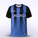 Blue Stripe Soccer Jersey Design