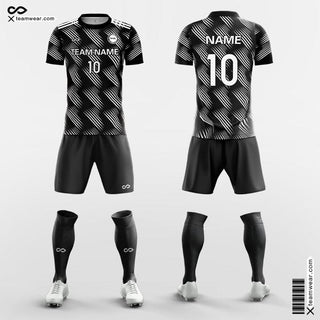 Geometry Soccer Jersey Black