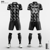 Geometry Soccer Jersey Black