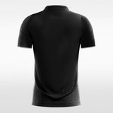 Black Men's Team Soccer Jersey Design