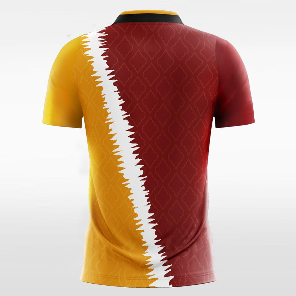 UVRCOS Sports Jersey Creator Red Yellow Design Sublimation Soccer Jersey Kits Make Your Unique Team Uniform