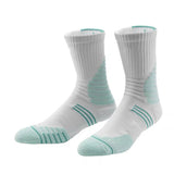 white and green socks