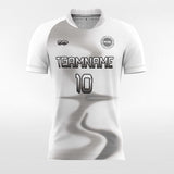 White and Gray Dynamic Soccer Jersey