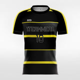 Contrast Stripe - Custom Kids Soccer Jerseys Design Black Yellow