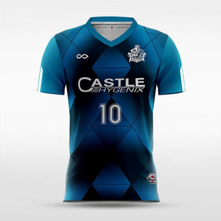 Custom Blue Men's Soccer Jersey