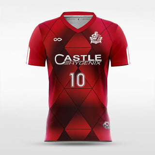 Custom Red Men's Soccer Jersey