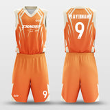 orange basketball uniform design