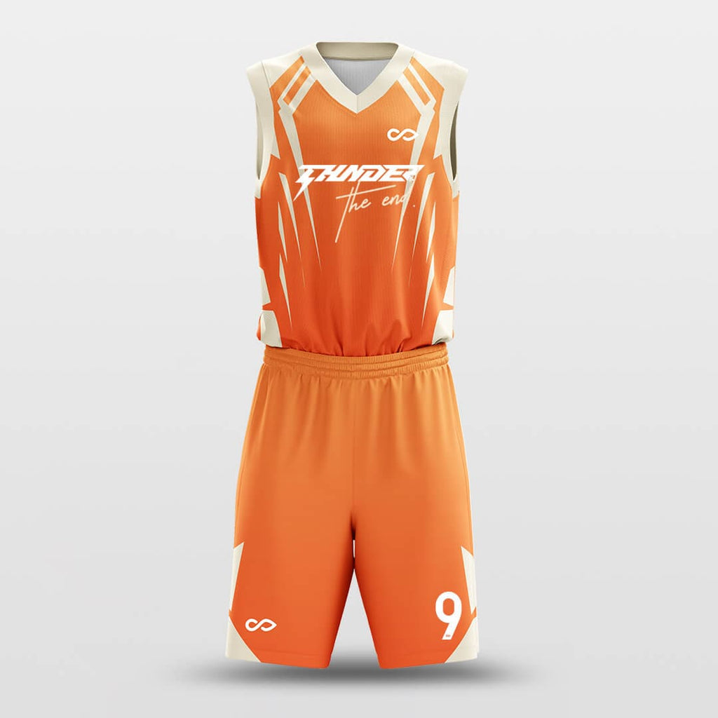 Mech Warrior - Custom Sublimated Basketball Uniform Set Orange