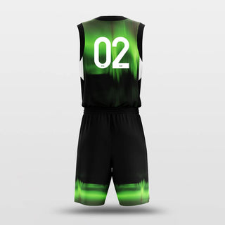 custom basketball uniform green