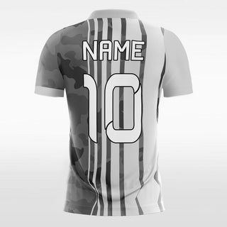 Custom Gray Men's Sublimated Soccer Jersey