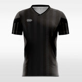 Custom Black Striped-Trim Soccer Jerseys for Team