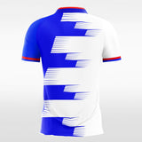 Blue and White Soccer Jersey