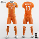 Orange Soccer Jersey Custom Design