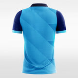 Custom Blue Stripe Mens Sublimated Soccer Jersey