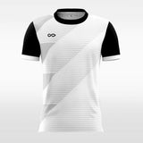 Custom White Stripe Sublimated Soccer Jersey
