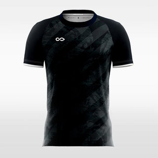 Black Men's Sublimated Soccer Jersey Design