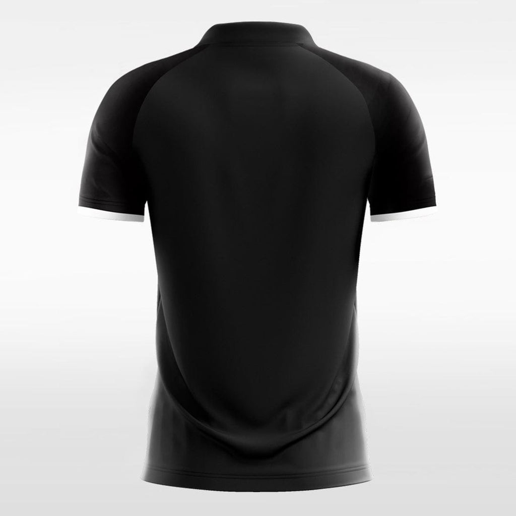 Custom Black Sublimated Soccer Jersey Design