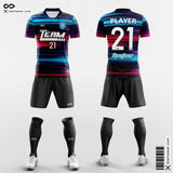 Rainbow Striped Soccer Jersey Kit for League