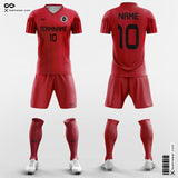 Retro Red Soccer Jersey for Club