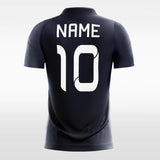 Customized Navy Blue Sublimated Soccer Jersey