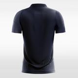 Navy Blue Men's Sublimated Soccer Jersey Design